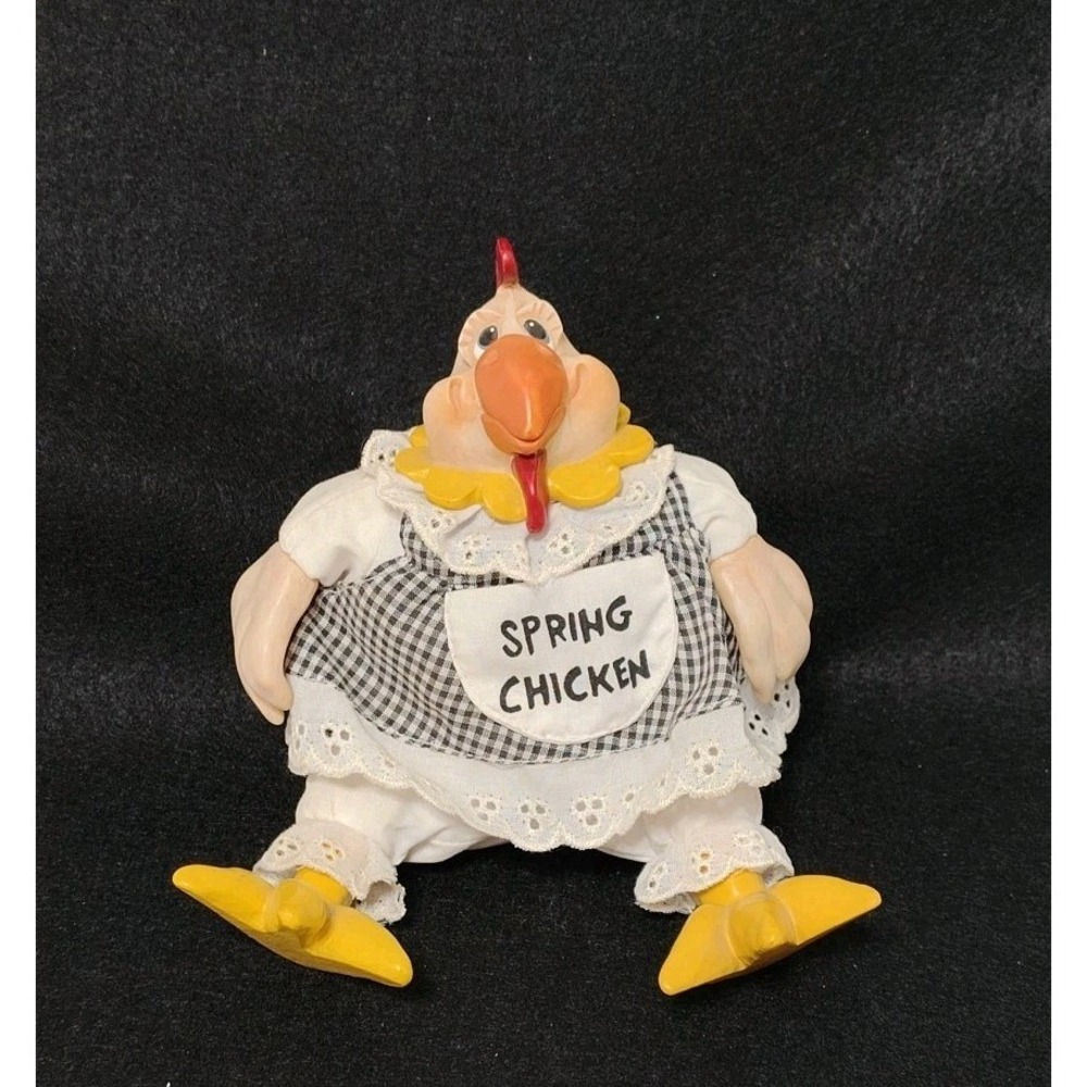 Geezer Gallery By Russ Berrie Spring Chicken Shelf Sitter With Original Tag